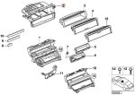 BMW E46 Head Unit AC Control Instrument Panel Bracket 51458237560 - Image 5