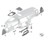 Original BMW F10 F11 Cover Trim Panel Bawah Speedometer