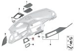 Original BMW F30 F32 Dash Trim Cover AC Depan Sport Kanan Lis Merah - Image 4