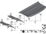 Original BMW E84 X1 Rear Window Shelf Cover Dek Bagasi Beige