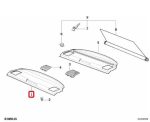 BMW E36 Rear Window Shelf Cover Deck Dek Interior Kaca Belakang Grey - Gambar 3
