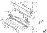 BMW E39 Rear Window Shelf Cover Deck Dek Interior Kabin Belakang Black