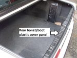 Original BMW E30 Trim Panel Cover Lis Pilar Dalam Belakang Bagasi - Image 5