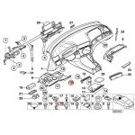 Original BMW E46 Twist Lock Kancing Putar Panel Cover Bawah Stir - Image 5