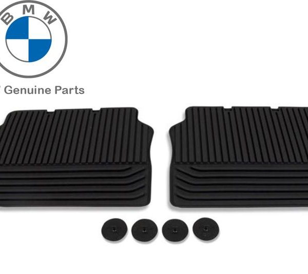 Original BMW F10 Sedan All Weather Floor Mats Karpet Karet Belakang