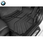 BMW F32 F82 F83 M4 All Weather Floor Mats Karpet Karet Black DEPAN - Gambar 3