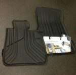 BMW F32 F82 F83 M4 All Weather Floor Mats Karpet Karet Black DEPAN - Gambar 4