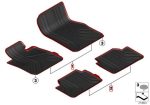 Original BMW F30 F80 M3 Sport Line All Weather Floor Mats Karpet Karet SET - Image 6
