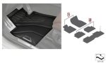 Original BMW G09 XM All Weather Floor Mats Karpet Karet Mobil - Image 5