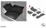 Original BMW G05 X5 All Weather Floor Mats Karpet Karet DEPAN - Image 4