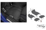 Original BMW G20 G21 All Weather Floor Mats Karpet Karet Belakang - Gambar 4