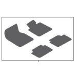 Original BMW G23 G83 M4 All Weather Floor Mats Karpet Karet Mobil - Image 5