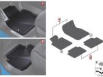 Original BMW F44 218i All Weather Floor Mats Karpet Karet Mobil SET - Gambar 4