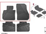 Original BMW U11 X1 All Weather Floor Mats Karpet Karet Mobil Depan - Image 3