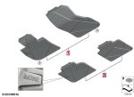 Original MINI Countryman U25 Rubber Mats Karpet Karet DEPAN + BELAKANG - Image 3
