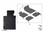 Original BMW G42 220i G87 M2 M Performance Floor Mats Karpet Mobil - Image 6
