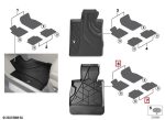 Original BMW G70 7 Series All Weather Floor Mats Karpet Karet Mobil