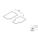 Original BMW Z3 Karpet Dasar Bludru Anthracite SET - Image 6