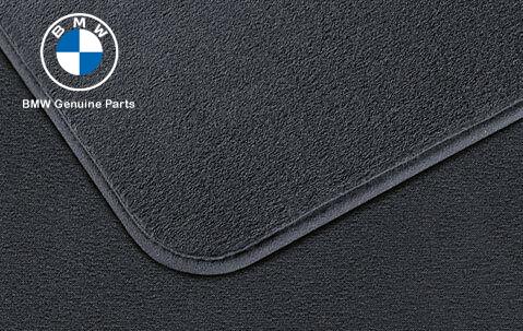 Original BMW E66 Sedan Velour Floor Mats Karpet Dasar Bludru Anthrazit