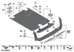 Ori BMW F11 Touring Wagon Loading Sill Cover Pintu Bagasi Bawah Hitam - Image 3