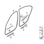 Original BMW F30 Door Sills Sport Luxury Line Pintu Depan KIRI / KANAN - Image 5