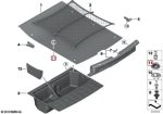 Original BMW F30 F36 Mounting Bawah Kait Jaring Bagasi Anthrazit - Image 4