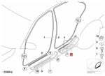 Original BMW E39 5 Series Door Sills Trim Bawah Pintu Belakang KANAN - Image 4
