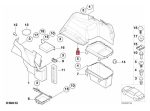 Original BMW G20 G22 G80 M3 G82 M4 Battery Compartment Cover Tutup Aki Partisi Bagasi - Gambar 5