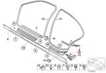 Original BMW E46 318i Door Sills Trim Lis Bawah Pintu Belakang KIRI - Image 5