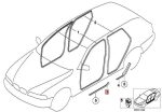 BMW E53 X5 Door Sills Dalam Trim Lis Bawah Pintu DEPAN KIRI BLACK - Image 5