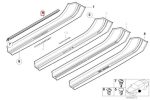 Original BMW Z3 Lis Bawah Pintu Door Sill Interior Black 51478399867 - Image 5