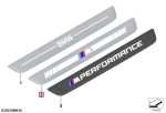 Original BMW U11 X1 G60 G61 G45 X3 I20 iX Silver Door Sills Trim Lis Pintu - Image 5