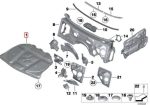 Original BMW F10 Engine Hood Sound Insulation Peredam Kap Mesin - Image 3