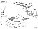 Original BMW E34 E36 Push Pin Klip Clamp Baut Kancing Trim Bagasi - Image 6