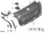 Original BMW G20 G80 M3 Cover Tutup Talang Air Lampu Bagasi Belakang KIRI - Image 5