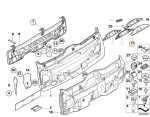 Original BMW E39 Touring Cover Motor Wiper Kaca Belakang 51498195407 - Image 5