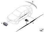 BMW F26 X4 M Performance Rear Spoiler Belakang Carbon Duck Tail - Image 6