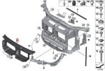 Original BMW E84 X1 Intake Air Duct Belakang Grill - Gambar 4