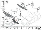Original BMW F10 F11 Support Bracket Lampu Depan KIRI 51647200793 - Image 5