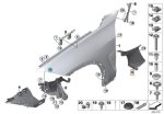 Ori BMW F15 X5 F85 X5M Air Duct Gril Fender Depan KANAN 51657294540 - Image 5