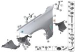 Original BMW F15 X5 Panel Body Fender Depan KANAN 51657373542 - Image 5
