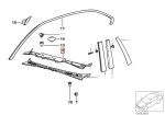 Original BMW E36 Coupe Cabrio Wiper Deck Cover Plastik Bawah Wiper - Gambar 6