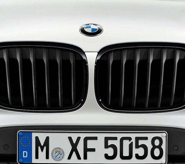 Ori BMW F48 X1 M Performance Kidney Grill High Gloss Black Gril Hitam