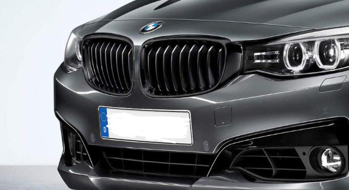 51712410146+51712410147_A Original BMW F34 GT M Performance Kidney Grill High Gloss Black SET - Gambar 1