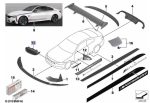 Original BMW F80 M3 F82 F83 M4 M Performance Kidney Grill Carbon Gril - Image 6