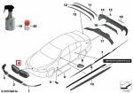 Original BMW M Performance G30 G31 LCI Kidney Grill Carbon Fiber - Image 4
