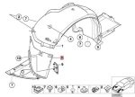 Original BMW E46 M3 Cover Segitiga Bawah Fender Bemper Depan KIRI - Image 4