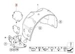 Original BMW E85 Z4 Cover Lampu Fender Depan KIRI 51717056401 - Image 5