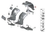 BMW E90 E91 Inner Fender Liner Roda Depan KANAN bagian Belakang - Image 4