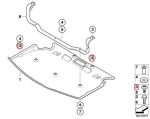 BMW E70 X5 E71 X6 F07 Quick Release Screw Baut Kancing Cover Kolong - Image 4